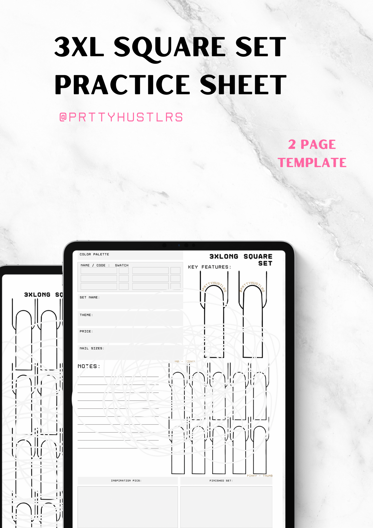 3XLong Square Set Practice Sheets v2