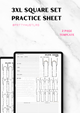 3XLong Square Set Practice Sheets v2