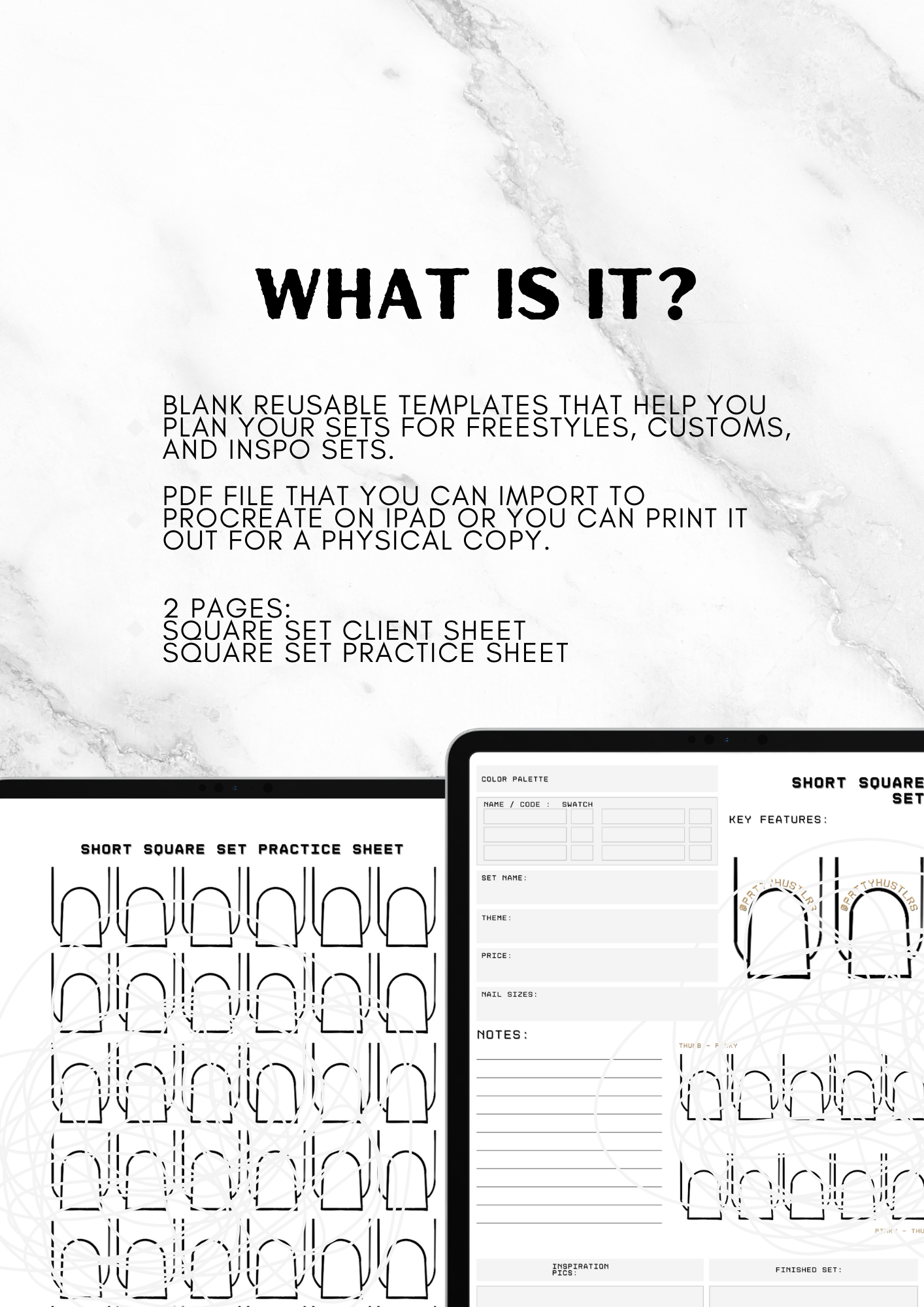 Short Square Set Practice Sheets v2