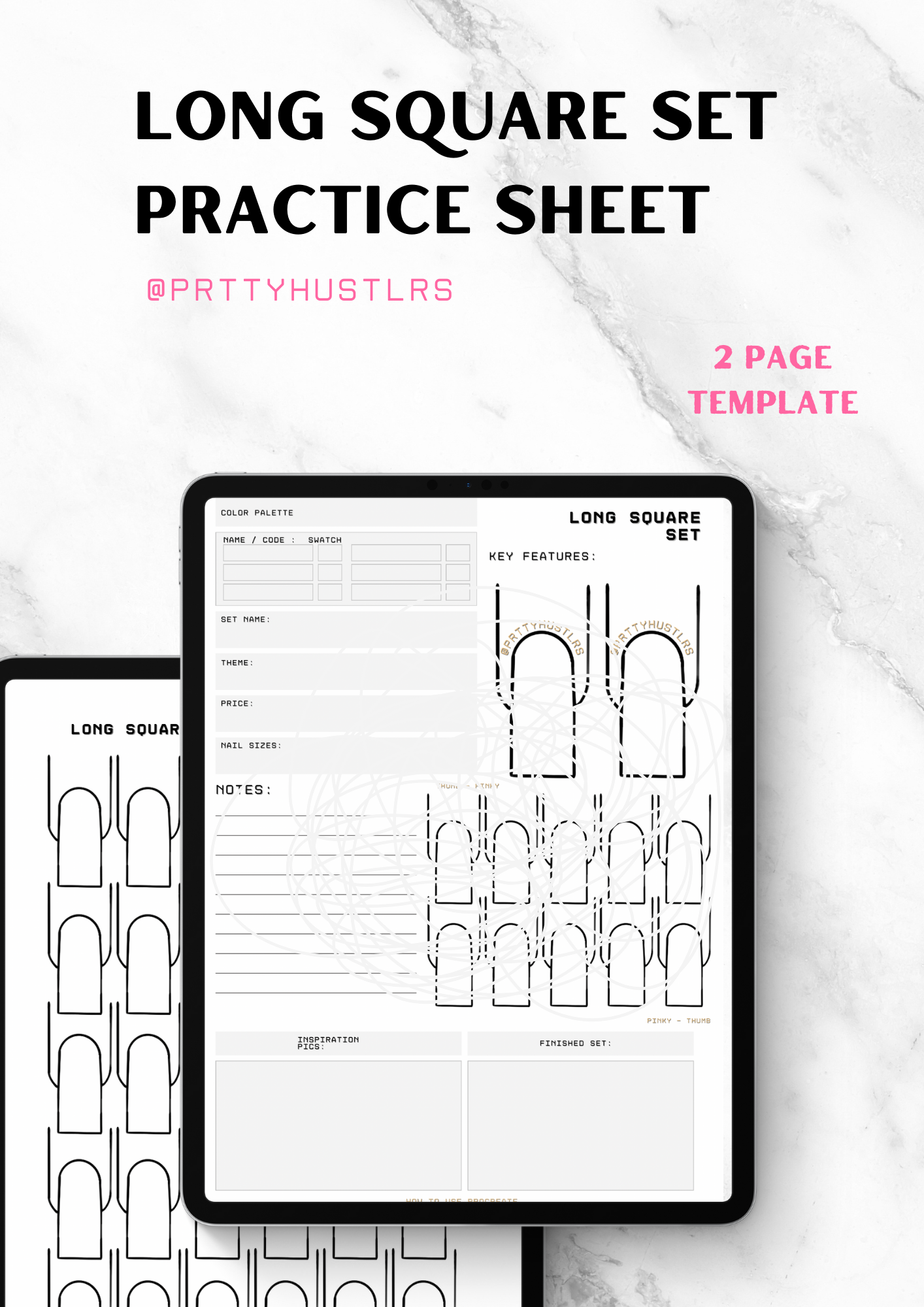 Long Square Set Practice Sheets v2