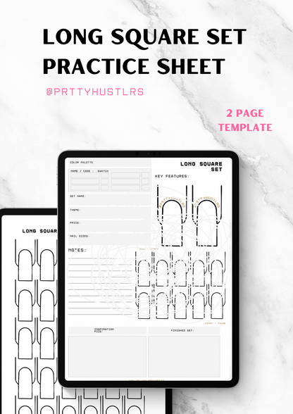 Long Square Set Practice Sheets v2